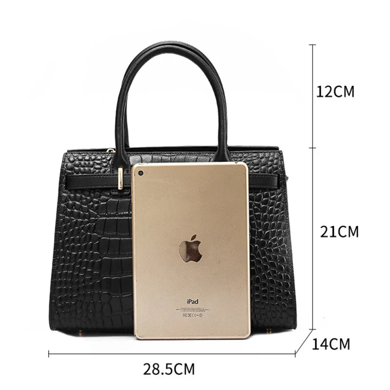 Cowhide Shoulder HandBag